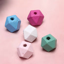 30Pcs/Set Wood Colorful Cone Geometric Loose Spacer Beads DIY Making Jewelry OZ