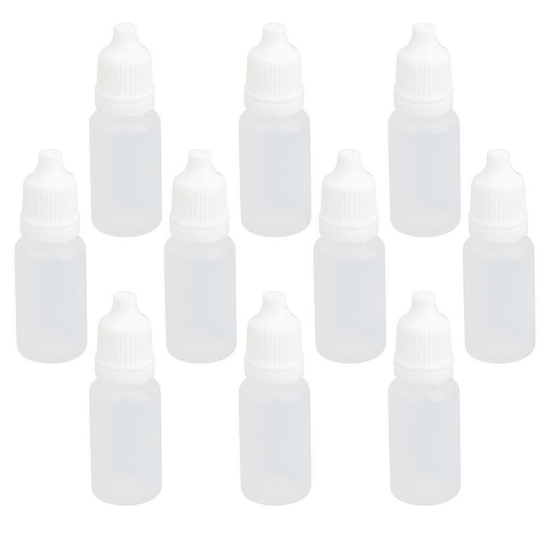 10pcs 10ml Empty Squeezable Eye Liquid Dropper Bottles Applicator Containers