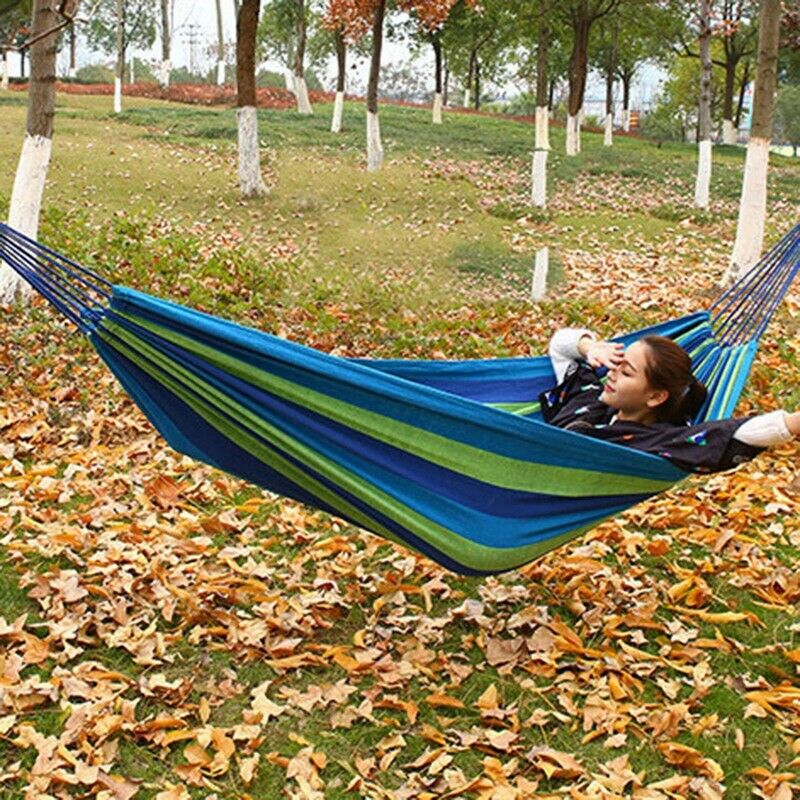 Outdoor Hammock Portable Hammock Garden Sports Home Travel Camping Swing Ca V3Q5
