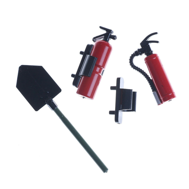 1:10 Rc Crawler Parts Fire Extinguisher Spade Tools Kit For Axial Scx10 Tam FT