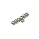 50 Pieces End Bar 6 Strand Holes Metal Jewellery Making Connectors Findings DIY
