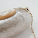 Fashion Wallet Women'S Acrylic Cute Round Evening Dress Bag Women'S Beige S