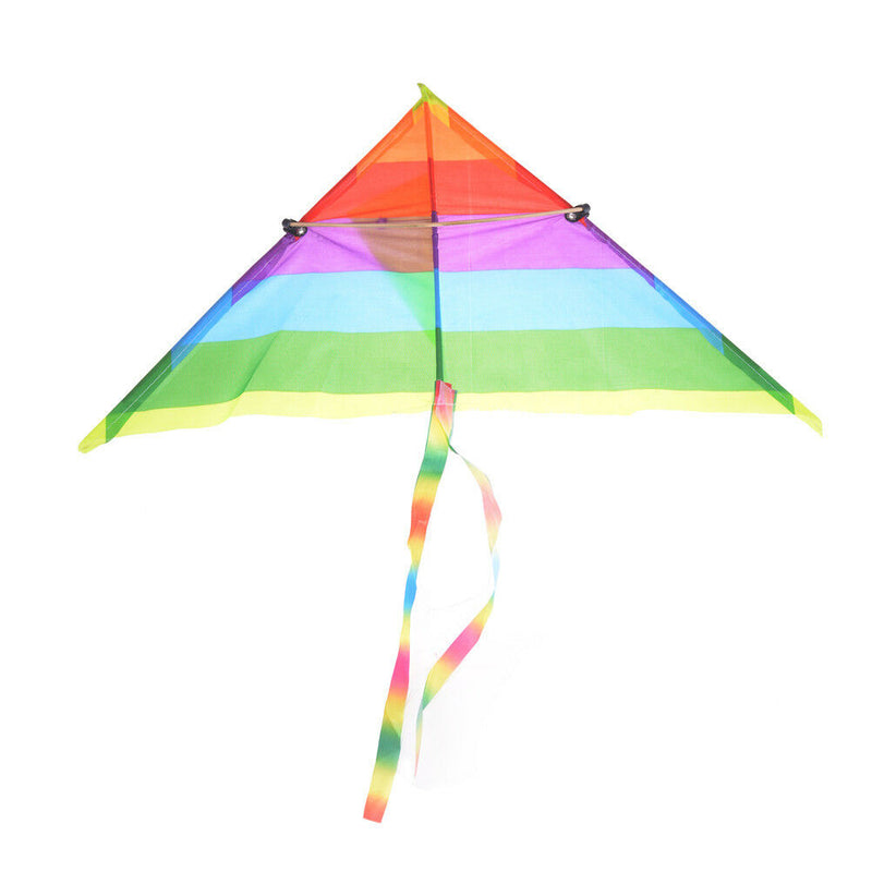 1PC Rainbow Kite Outdoor Baby Toys For Kids Kites without Control Bar and LineM&