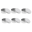 6pcs 200ml 250ml Empty Aluminium Nail Art Accessories Pot Jar Tin Container