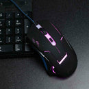 Adjustable 2400DPI Wired Optical Gamer Mice Gaming Mouse with LED for PC