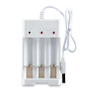 For AA/AAA Rechargeable Battery 3-slot Smart USB Fast Charger Charging Dock Case