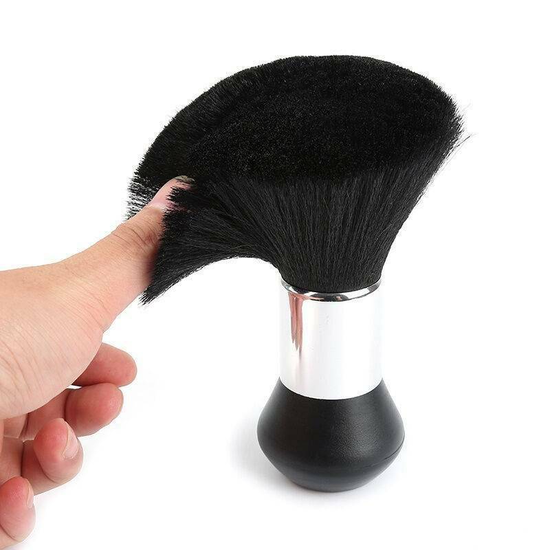 Professional Black Hairdressing Stylist Barber Salon Hair Cut Neck Duster Brush