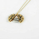 You Are My Sunshine Open Locket Sunflower Pendant Necklace Xmas Gifts P3D3