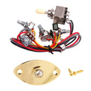 Output Jack Plate Socket 3 Way Toggle Switch Circuit Wiring for LP Guitar