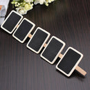 10X Top Mini Blackboard Chalkboard Office Home Wooden Message Holder Clip JR