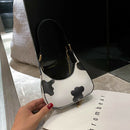 Fashion Cow Dots Shoulder Bag Women Leather Chain Hobos Totes Handbag (S)