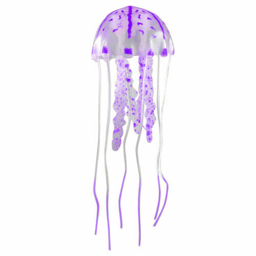 Glowing Effect Aquarium Artificial Jellyfish Ornament Fish Tank Decoration  N5D6