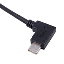 20Cm 90 Degree Angled Usb Type C 3.1 Male To Usb Type A 3.0 Female Otg Data E8D1