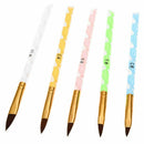5pcs Acrylic Nail Art UV Gel Carving Pen Brush Liquid Powder DIY No. 2/4/6/ E5X7