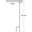 Garden Flag Stand Holder Easy To Install Strong And Sturdy Wrought Iron Pol