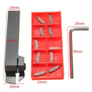 Mgehr16 Parting Off Turning Tool Holder Lathe Tool + 10X Mgmn200 Carbide In