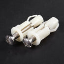 2pcs DIY Plastic Toilet Seat Screws Fixings Fit Toilet Seats Hinges Repair