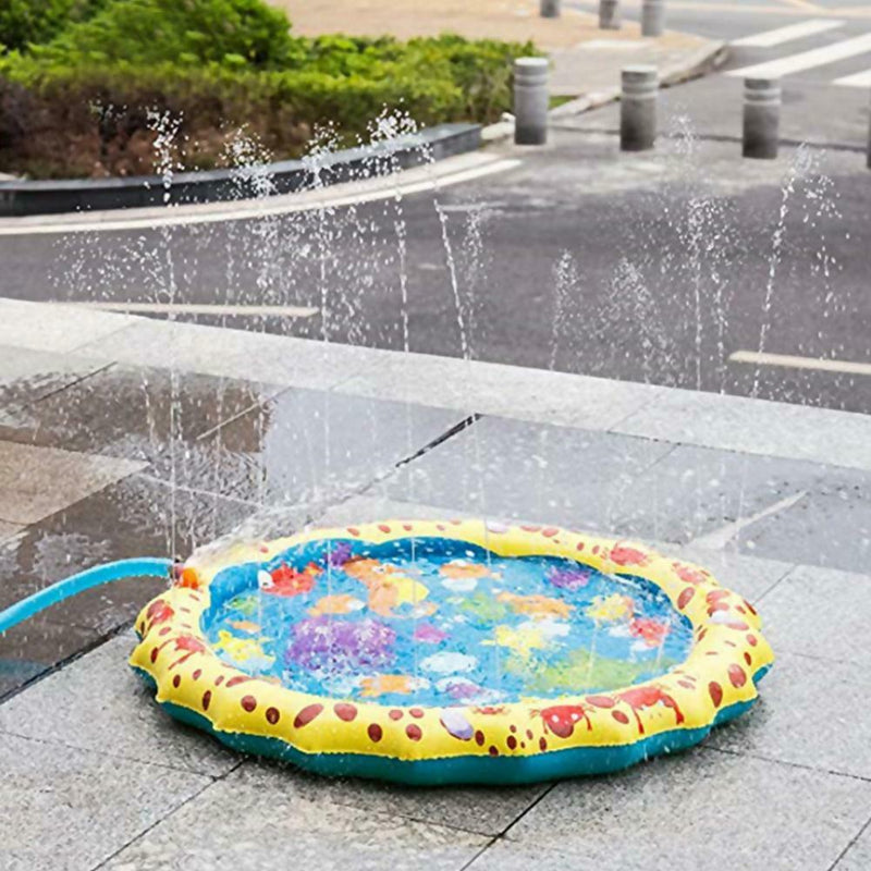 1m PVC Water Spray Pad Inflatable Water Sprinkling Mat Beach Sand Toys