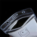 10 pcs/set ID Badge Card 95x80mm Plastic Pocket Holder Clear Pouch LJ
