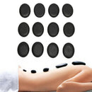 12x 3*4cm Massage Stones Massage lava Natural Energy Massage Set Hot Spa Rock 3C