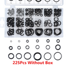 225 Pcs Rubber O Ring Oring Seal Plumbing Garage Sealing Assort Set Kit 18 Sizes