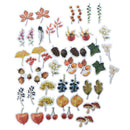 46pcs/lot Autumn Fallen leaves Plant Paper Diary Mini Cute box Stickers set 3C