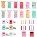 Opening External 4 Panel Wooden Door W. Hardwares  - Hardwares Are Need To Be
