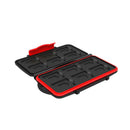 Water Resistant Holder Storage Memory Card Case Fits 12 SD+12 Micro SD TF Cards