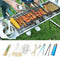 8Pcs Set Long Skewers Kitchen Outdoor BBQ Tools BBQ Grill Accessories
