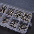 200pcs Stainless Steel Hex Socket Set Screw Grub Screws Assortment Kit M3-M8