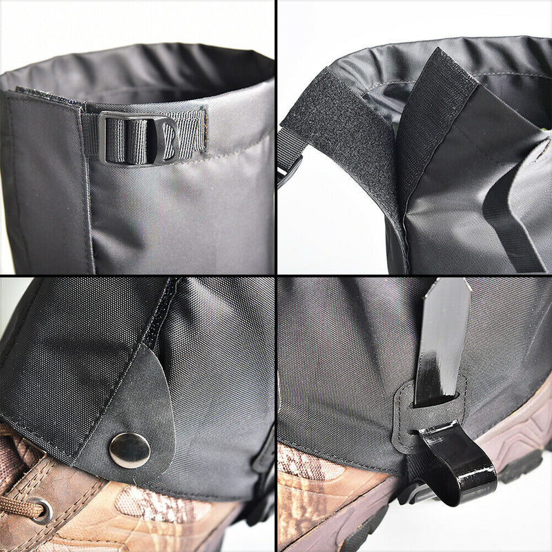 2pcs Snow Kneepad Gaiters Leg Protection for Outdoor Skiing Climbing (XL)