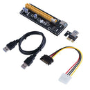 Power Enhanced PCI-E 1x to 16x Extender Adapter Card Mining Card Kit