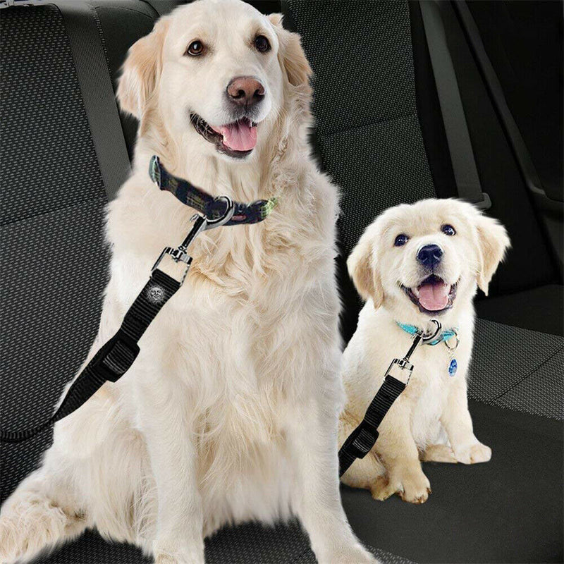 Pets Safety Seat Belt Car Harness Leash F. Cat Dog Adjustable Nylon Strap Tether