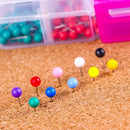 Push Pins 600-Count Map Tacks Marking Pins 1/8-Inch Plastic Beads Head, Wit Y3G1