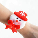 4pcs Christmas Wristband Bracelet Slap Wrist Bands Xmas Party Favors Bag Fi D2T1