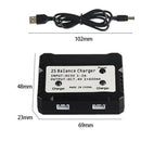 7.4V 2S Balance Charger Box Charging Adapter 2 in 1 for Syma X8C MJX X600 X E2W8