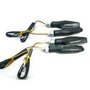 4PCS Motorcy Universal Black Shell Turn Signal 9 LED Indicator Blinker Light CYX