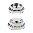 Pet Dog Feeder Cat Feeding Bowl Food Container Stainless Steel Bowl 180ml