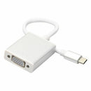 Type C USB 3.1 Male to VGA Female Converter Cable for Macbook Chromebook