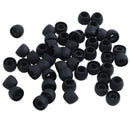 50 pieces Black Auriculare Replacement Padded Headgear Silicone Earphone Co