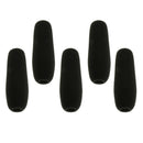 Durable 5x Sponge Shortgun Microphone Covers Wind Muffs 160 x 22mm Black