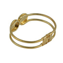 4Pcs Blank Setting Bezel Blank Base 2 Disc Pad Cabochon Cuff Bangle Bracelet