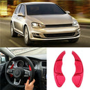 1Pair Red Steering Wheel Shift Paddle Blade Shifter Extension for VW Golf 7