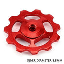 1Set 11T Bike Ultralight Aluminum Alloy Outdoor Bearing Wheel Rear Deraille O6A7