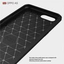 Carbon Fiber Soft TPU Protective Cover Shockproof Phone Case for OPPO A5
