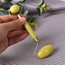 1Pc Women Ladies Facial Massager Body Head Neck Foot Nature Beauty Tool Jade Gw