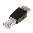 USB Type A to RJ45 Ethernet Adapter F/M,1x USB 2.0 Female to Male RJ45 Jack Plug