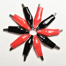 10X/5pairs 44mm Alligator Clip Clamp test Testing Probe Black+Red large size JR