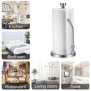 Paper Towel Holder Stainless Steel Standing Tissue Holder One-Handed Tear,