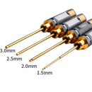 Rc Tools 4 Pcs Hex Screw Driver Set Titanium Plating Hardened 1.5 2.0 2.5 3 I8Q7